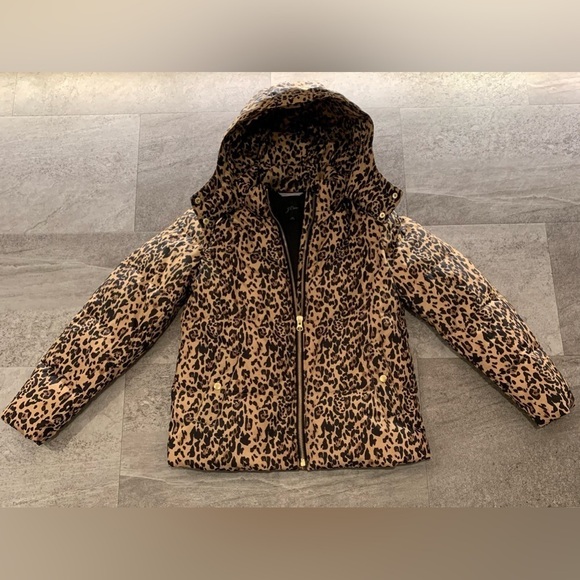 J Crew Leopard Print Puffer Jacket - Picture 6 of 15